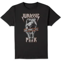 Jurassic Park Rex Punk Men's T-Shirt - Black