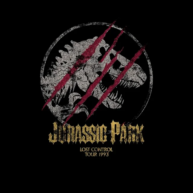 Jurassic Park Lost Control Men's T-Shirt - Black