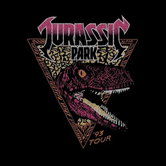 Jurassic Park Raptor Men's T-Shirt - Black
