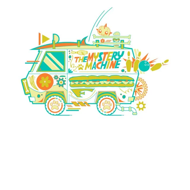 The Mystery Machine Men's T-Shirt - White