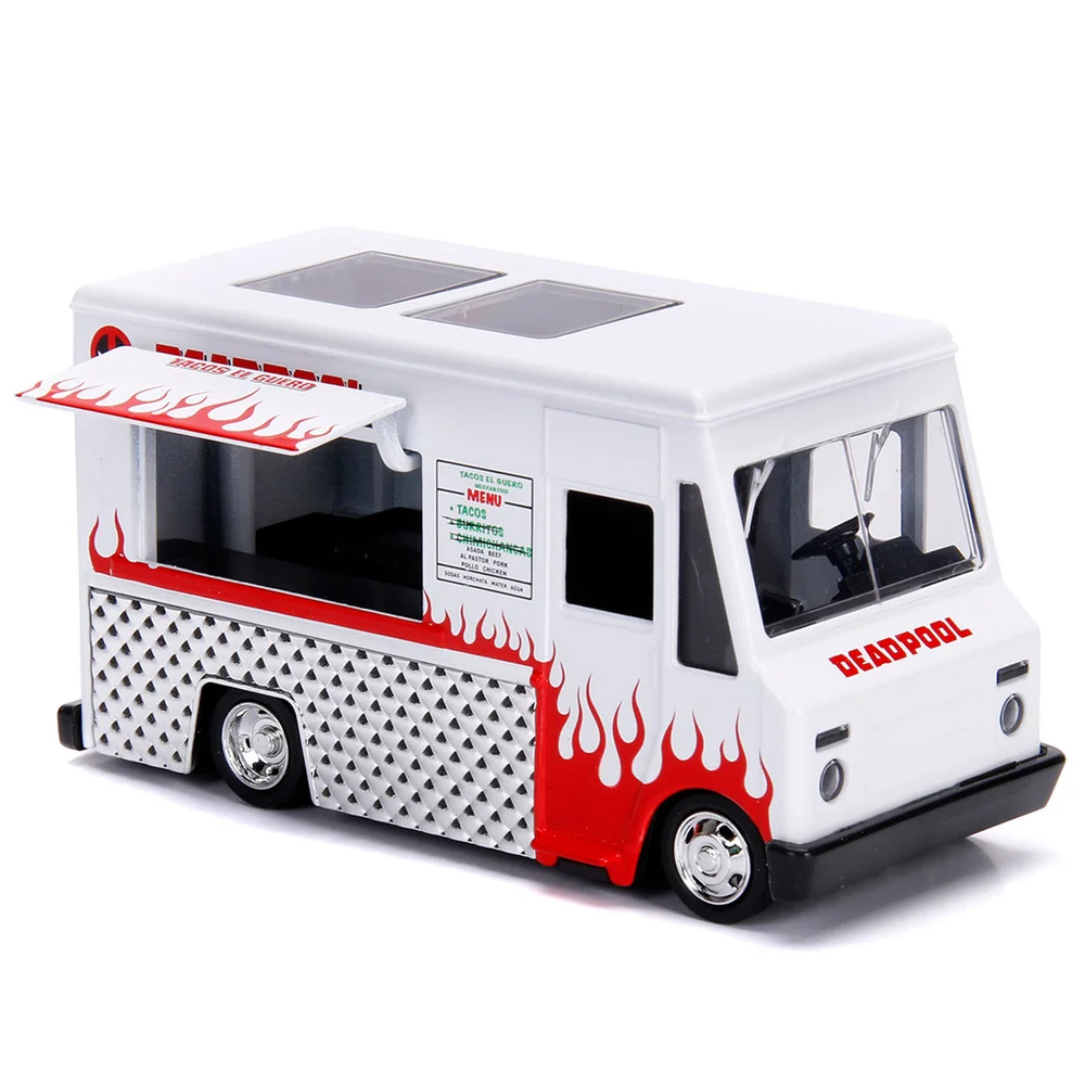 Jada Hollywood Rides 1:32 Scale Diecast Deadpool Taco Truck Image 1