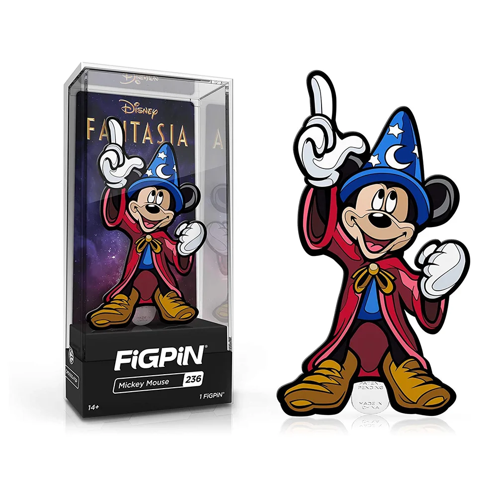 Disney Fantasia Mickey Mouse FiGPiN Enamel Pin Image 1