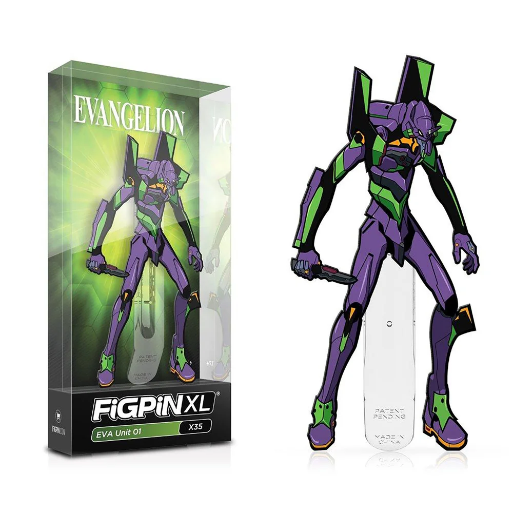 Neon Genesis Evangelion EVA Unit 01 FiGPiN XL Enamel Pin Image 1