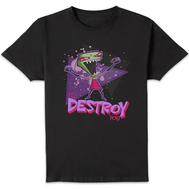 Invader Zim I'll DESTROY You Men's T-Shirt - Black
