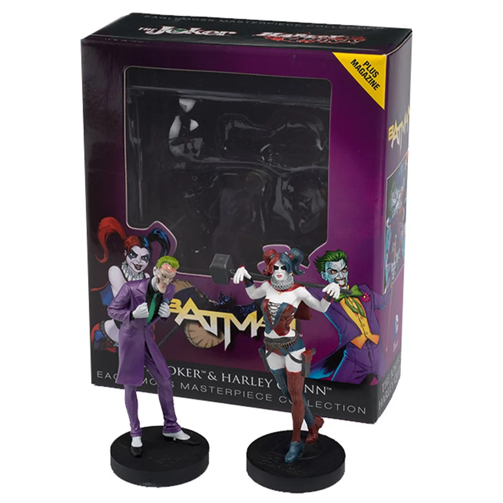 Eaglemoss DC Comics Masterpiece Collection (Joker, Harley Quinn) 2-Pack Statue Image 1