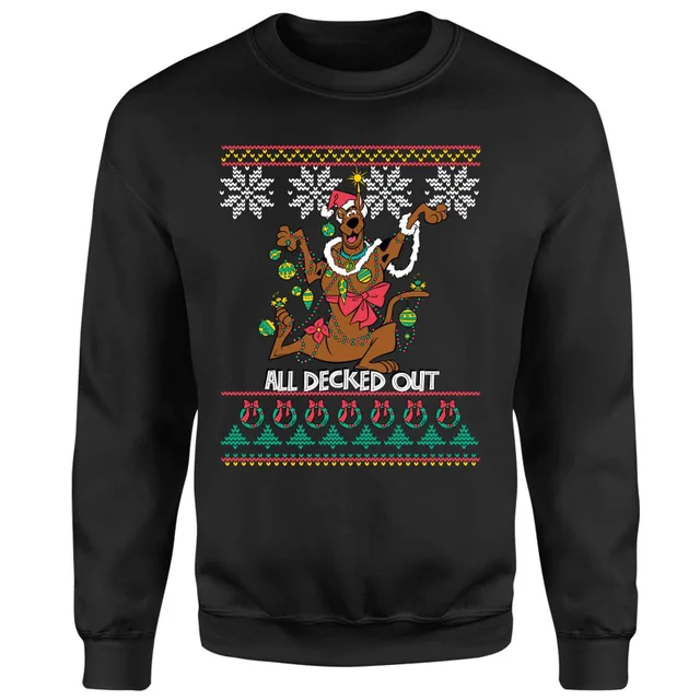 Scooby Doo All Decked Out Sweatshirt - Black