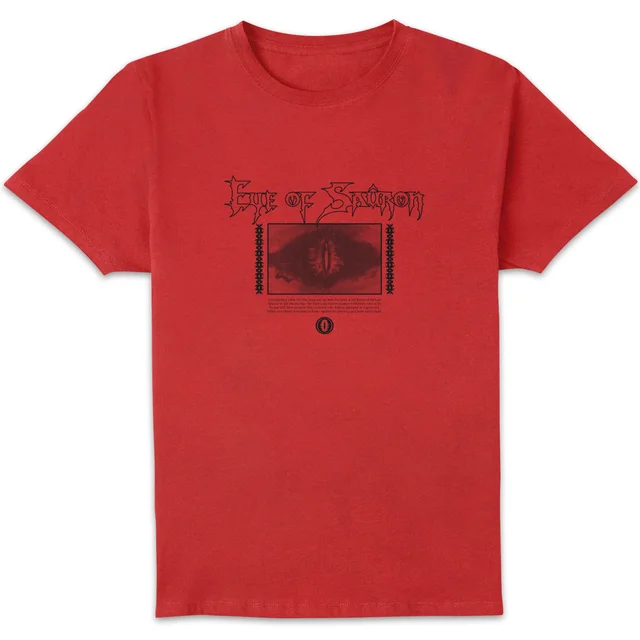 Lord Of The Rings Eye Of Sauron Men's T-Shirt - Red