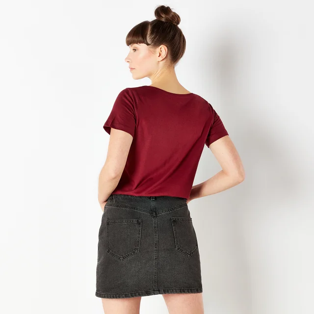 Willy Wonka & The Chocolate Factory Retro Cover Women's T-Shirt - Burgundy