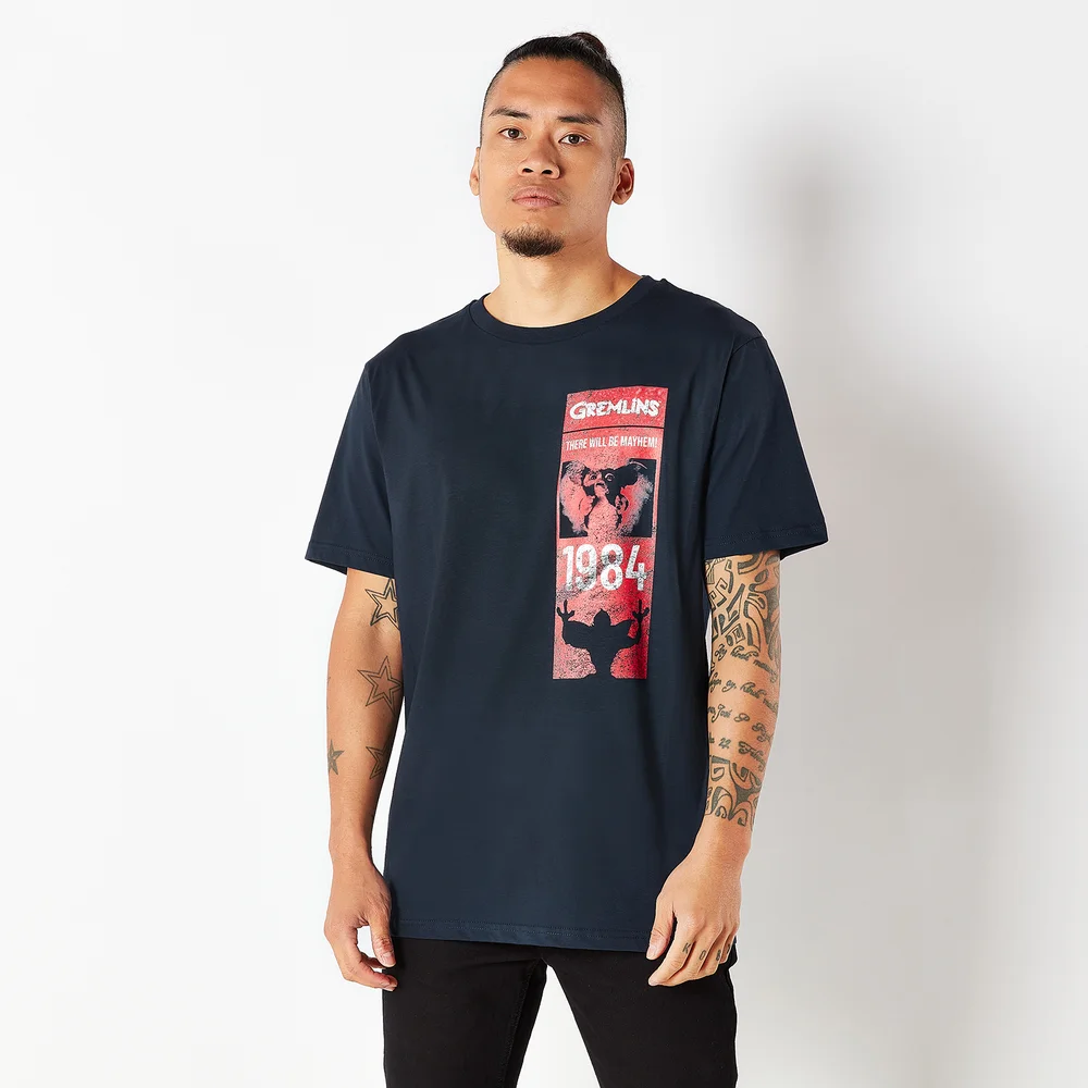 Gremlins Retro Cover Men's T-Shirt - Navy - S Image 1