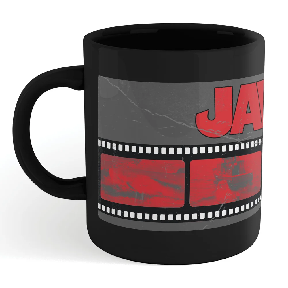 Jaws Film Reel Mug - Black Image 1