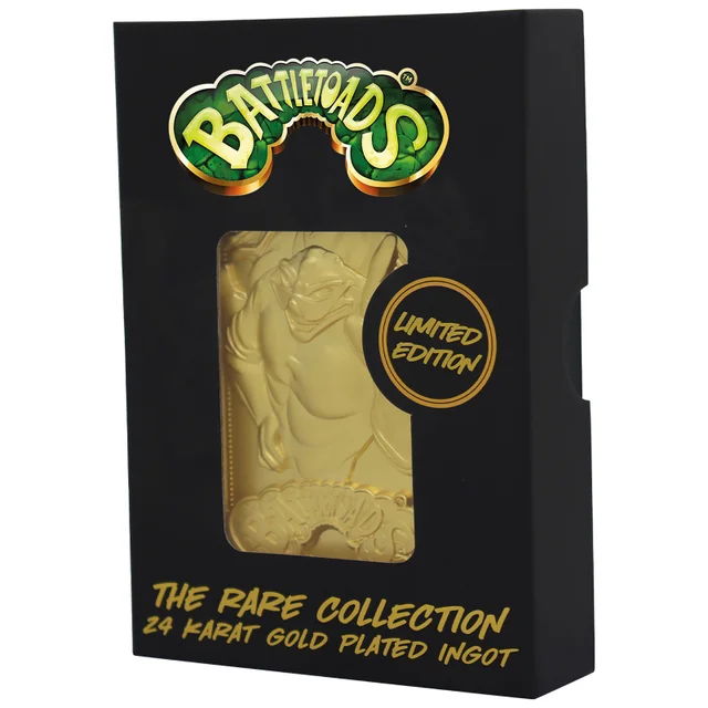 The Rare Collection - Battletoads 24k Gold Plated Ingot - Rare Store Exclusive