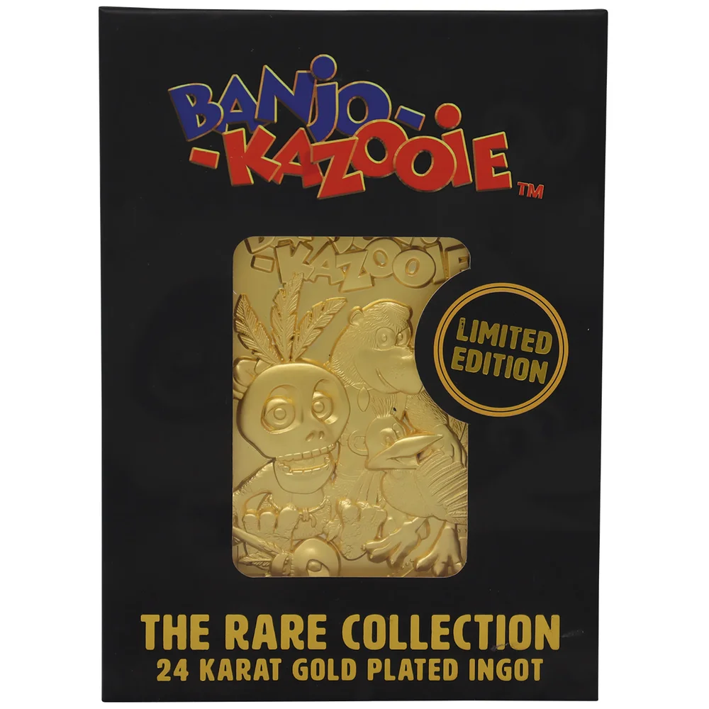The Rare Collection - Banjo Kazooie 24k Gold Plated Ingot - Rare Store Exclusive Image 1