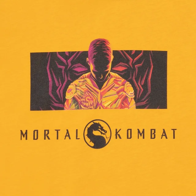 Mortal Kombat Women's Cropped T-Shirt - Mustard