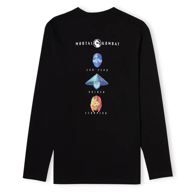 Mortal Kombat Characters Unisex Long Sleeve T-Shirt - Black