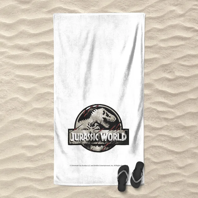 Jurassic Park Logo Beach Towel