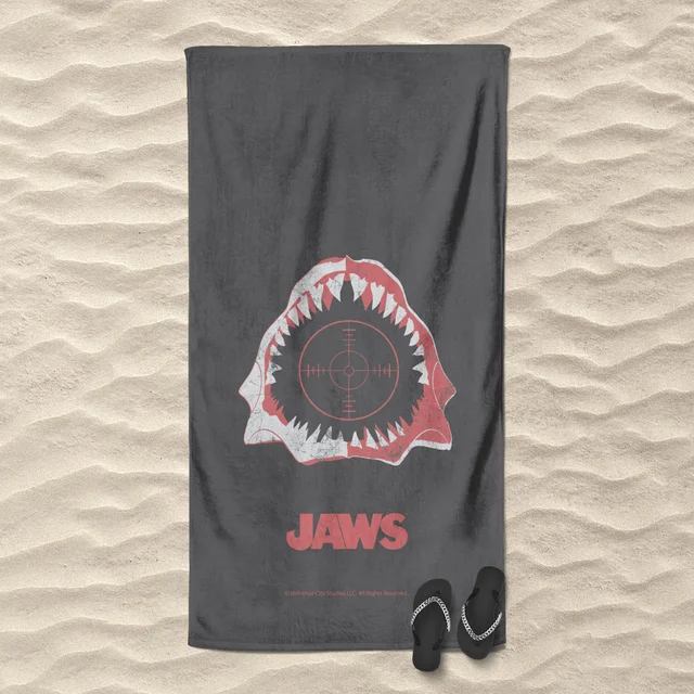 Jaws Print Beach Towel