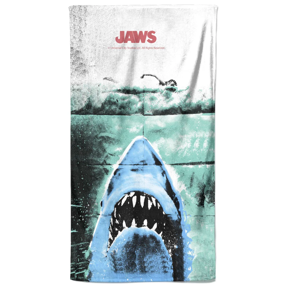 Jaws Iconic Image Beach Towel Image 1