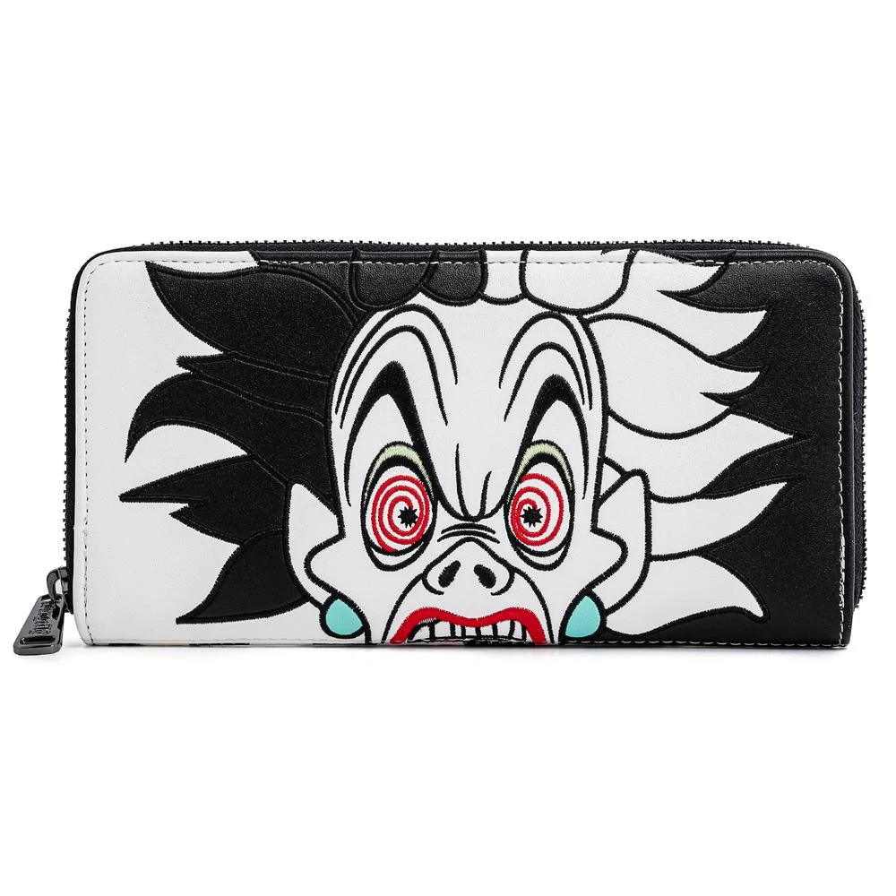 Loungefly Disney Villains Cruella De Vil Spots Cosplay Zip Around Wallet Image 1