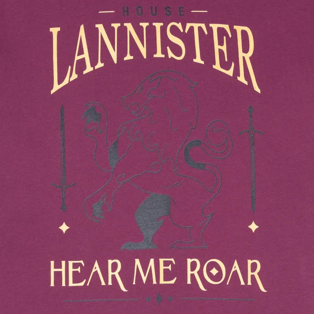 Game of Thrones House Lannister Men's T-Shirt - Burgundy