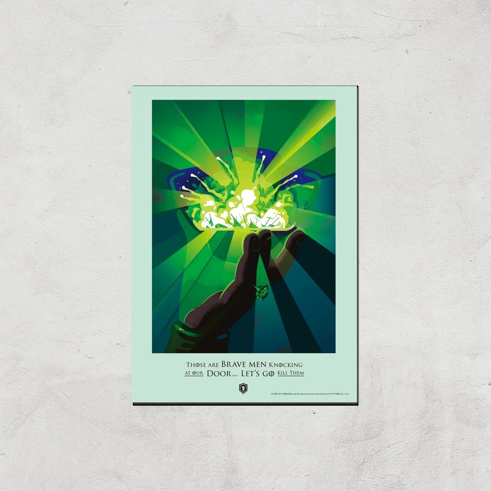 Game of Thrones Brave Men Giclee Art Print - A4 - Print Only Image 1