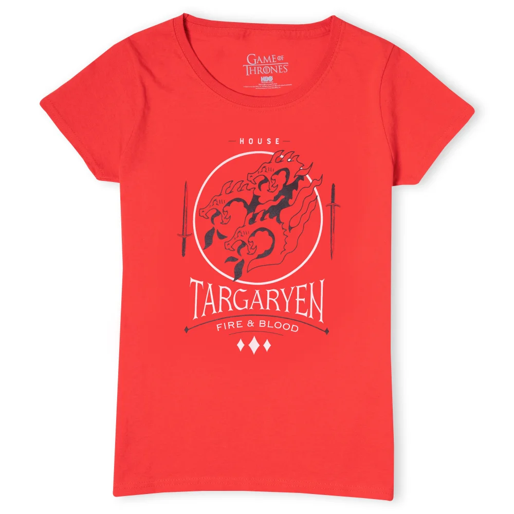 Game of Thrones House Targaryen Women's T-Shirt - Red - XL - Red Image 1
