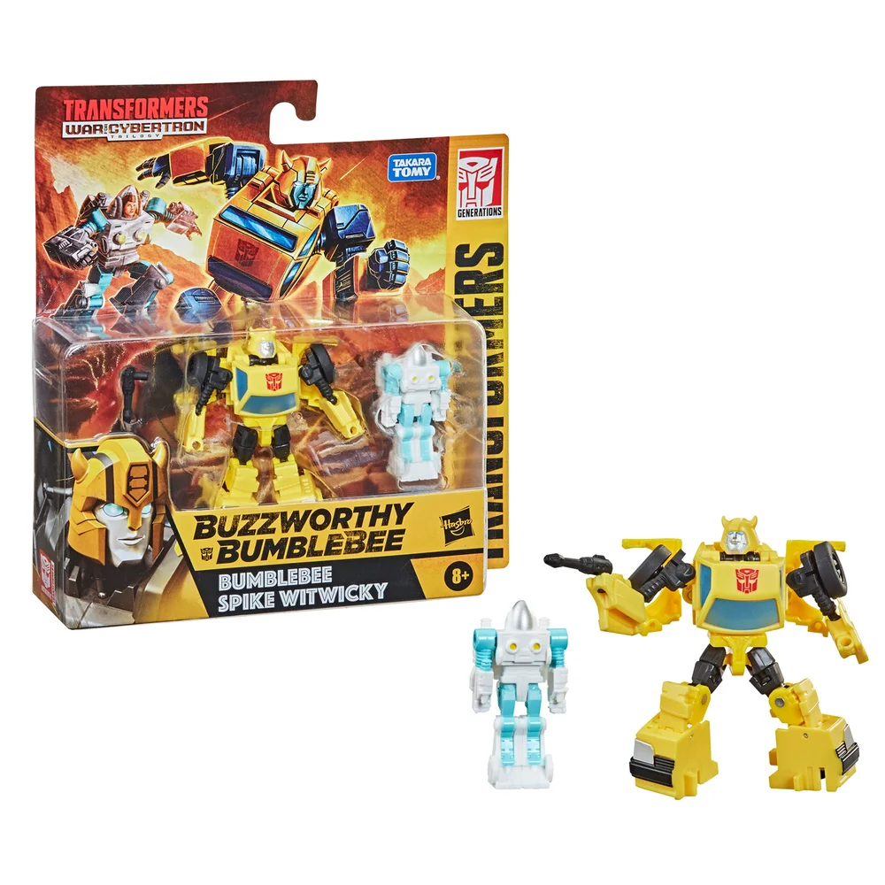 Hasbro Transformers Buzzworthy Bumblebee War for Cybertron Core Bumblebee & Spike Witwicky 2-Pack Image 1