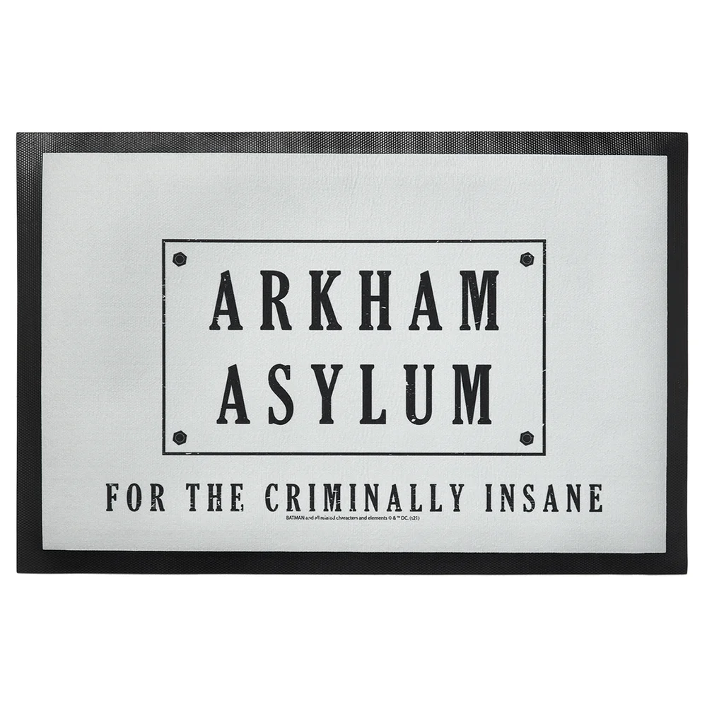 Batman Villains Arkham Asylum Entrance Mat Image 1