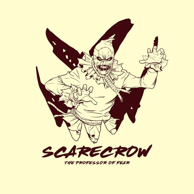 Batman Villains Scarecrow Unisex T-Shirt - White Vintage Wash