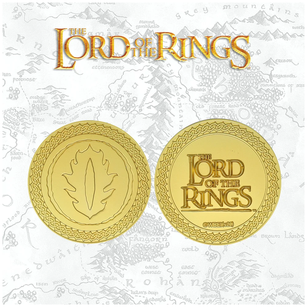 DUST! Lord Of The Rings 24k Gold Plated Medallion (Mordor) - Zavvi Exclusive Image 1