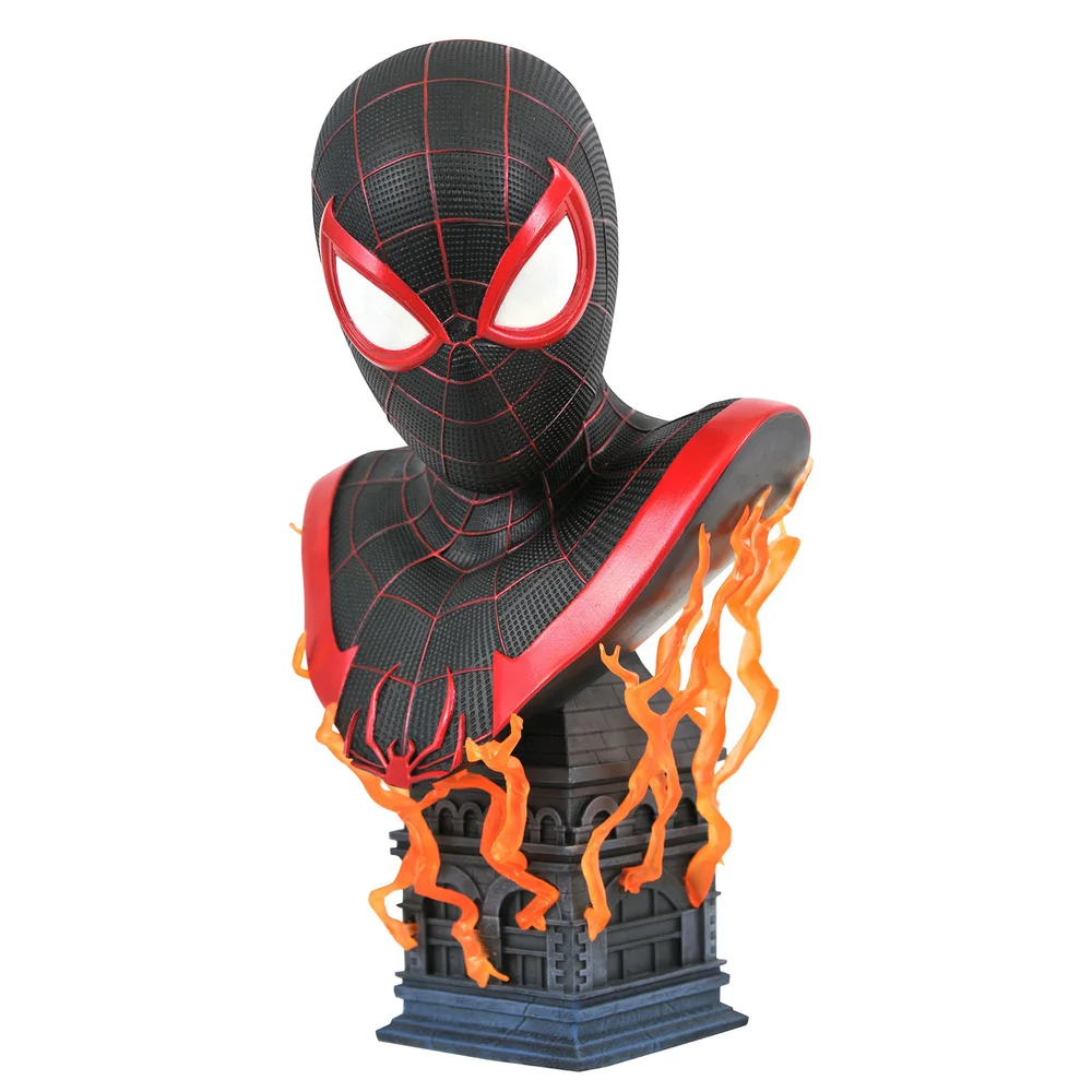 Diamond Select Marvel Legends In 3D 1/2 Scale Bust - Spider-Man Miles Morales Image 1