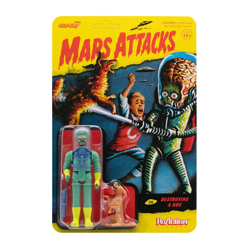 Super7 Mars Attacks Reaction Figure - Destroying A Dog Image 1