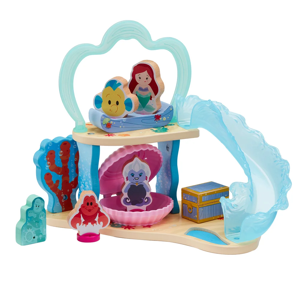 Disney Princess - Wooden Ariel's Undersea Grotto and Figure Playset Image 1