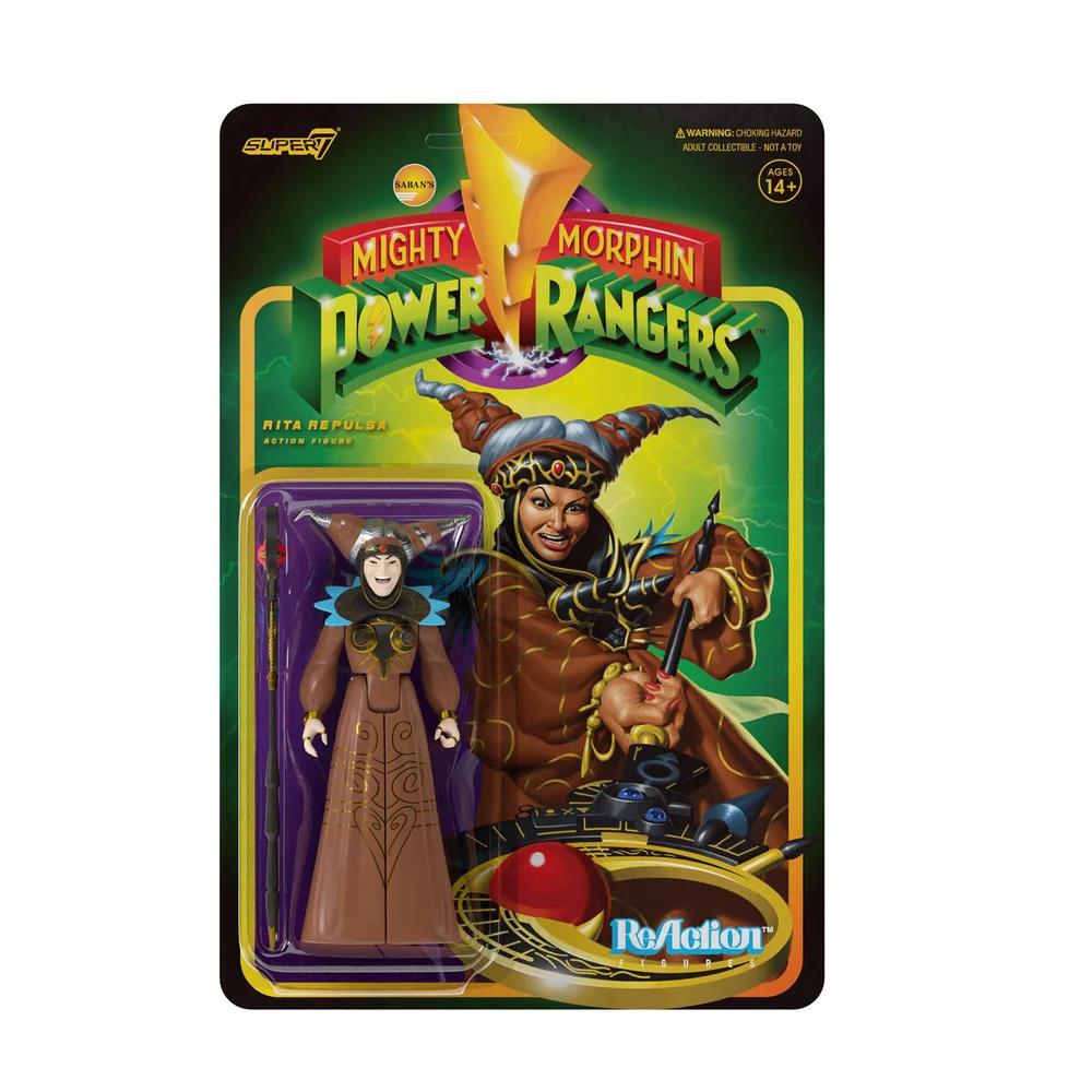 Super7 Mighty Morphin Power Rangers ReAction Figure - Rita Repulsa Image 1