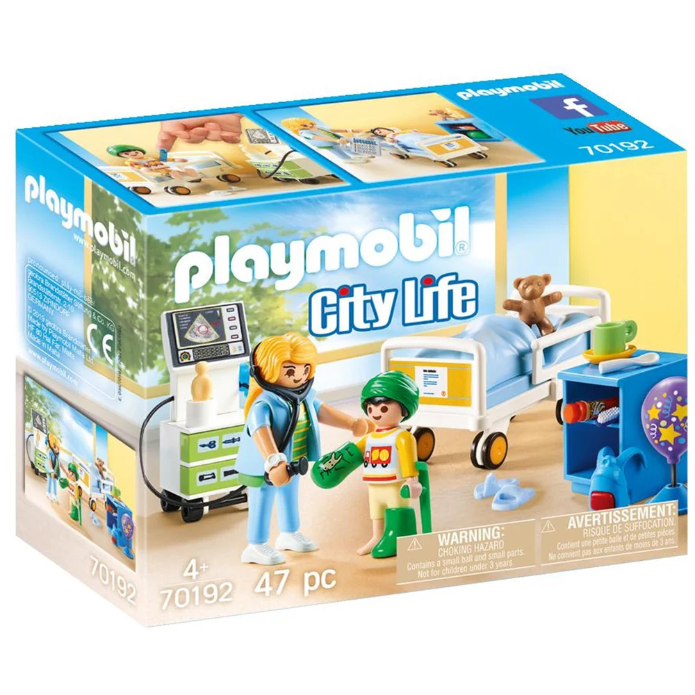 Playmobil City Life Children's Hospital Room (70192) Image 1