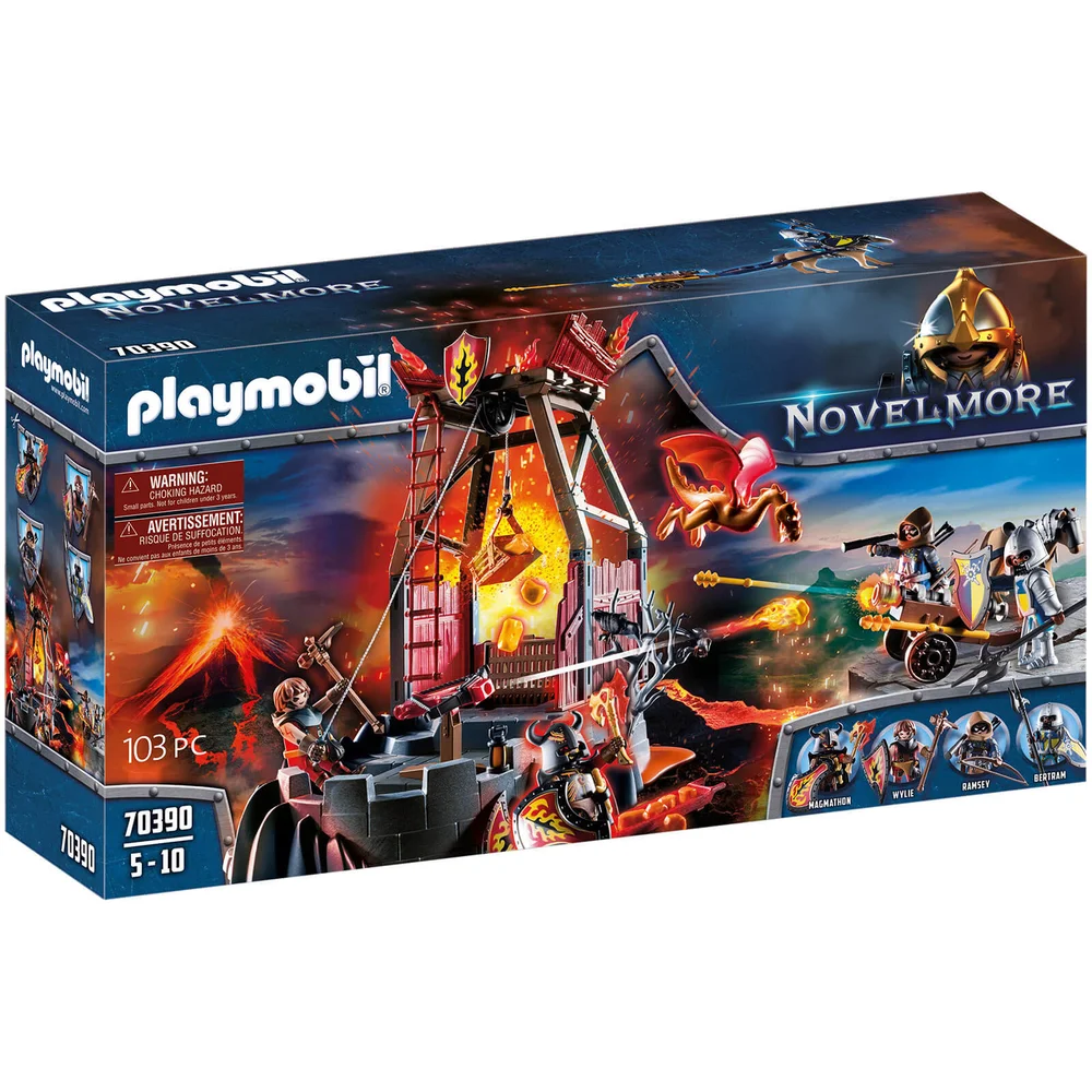 Playmobil Novelmore Knights Burnham Raiders Lava Mine with Fire Launchers (70390) Image 1