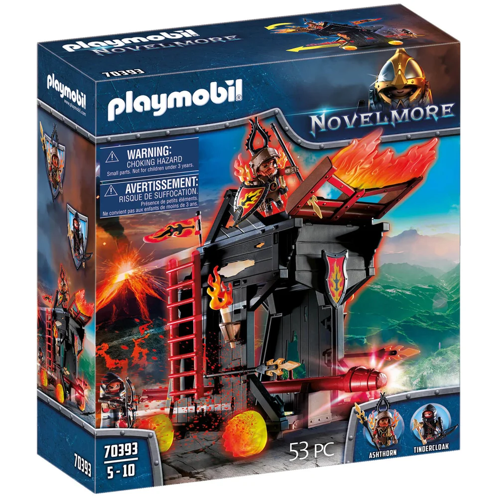 Playmobil Novelmore Knights Burnham Raiders Fire Ram (70393) Image 1