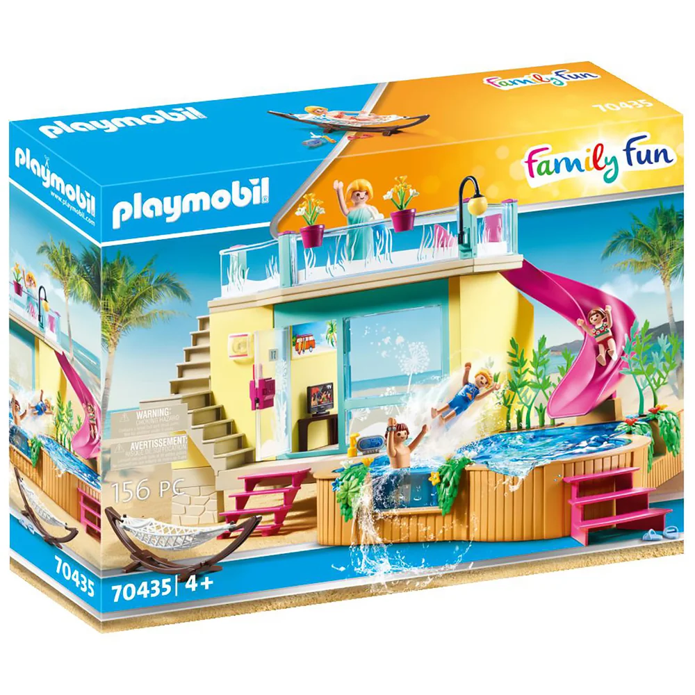 Playmobil Family Fun Beach Hotel Bungalow with Pool (70435) Image 1