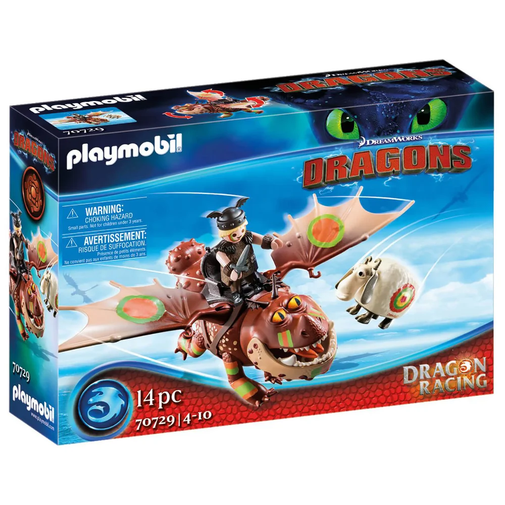 Playmobil Dragon Racing: Fishlegs and Meatlug (70729) Image 1