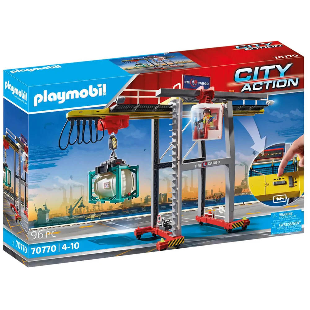 Playmobil Cargo Crane with Container (70770) Image 1