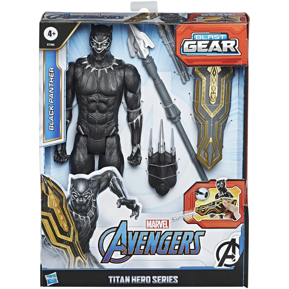 Hasbro Marvel Avengers Titan Hero Series - Blast Gear Black Panther Action Figure Image 1