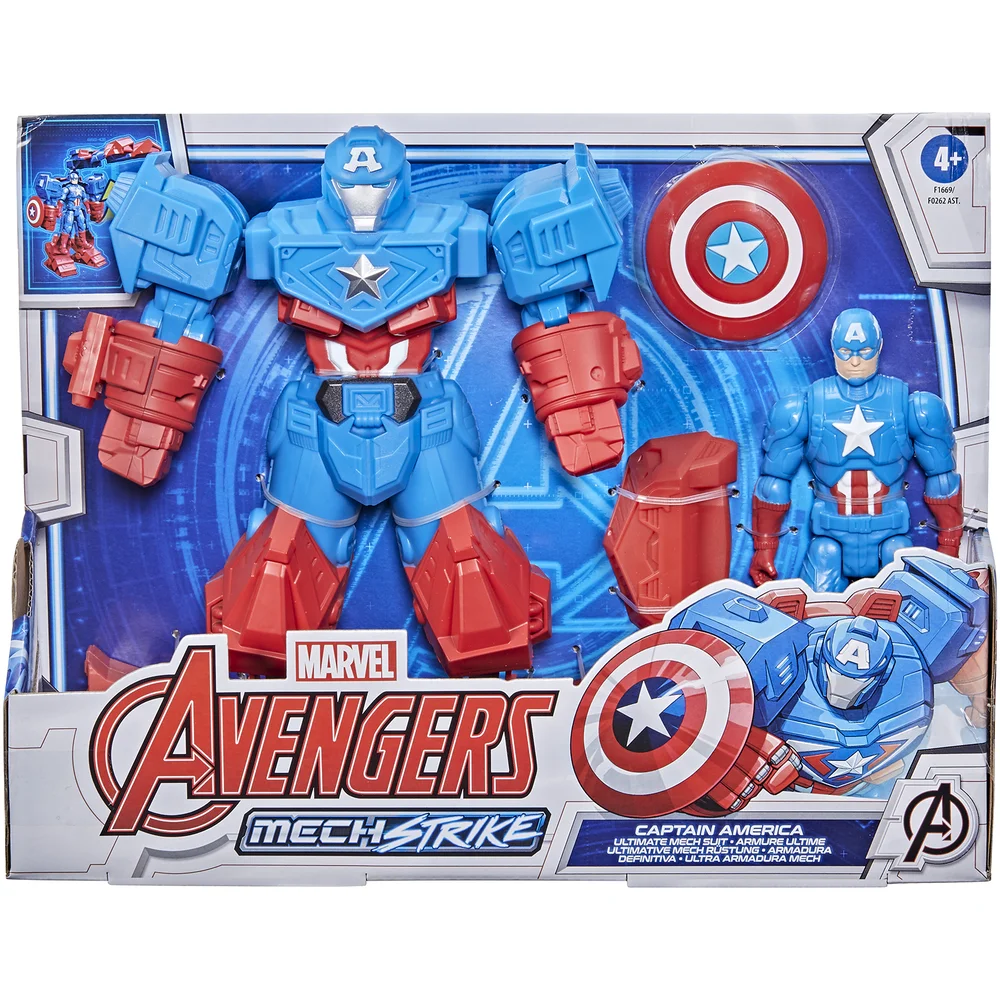 Hasbro Marvel Avengers - Mech Strike Captain America Action Figure Image 1