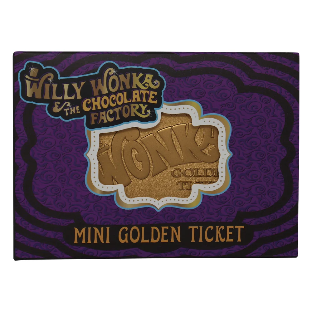 DUST! Willy Wonka Mini Golden Ticket Ingot Zavvi Exclusive Image 1