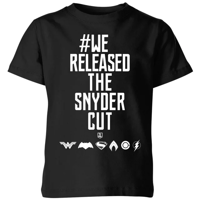 Justice League We Released The Snyder Cut Kids' T-Shirt - Black