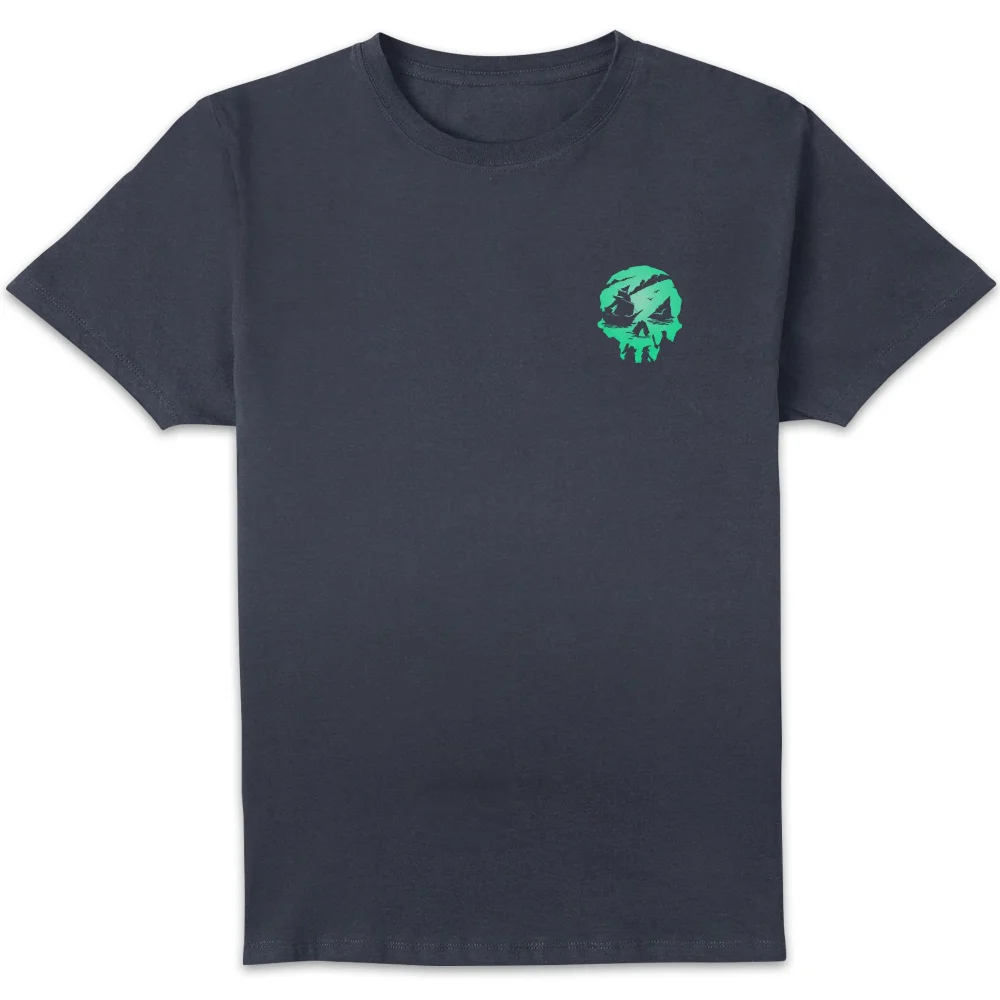Sea Of Thieves Pocket Skull Unisex T-Shirt - Navy - S - Navy Image 1