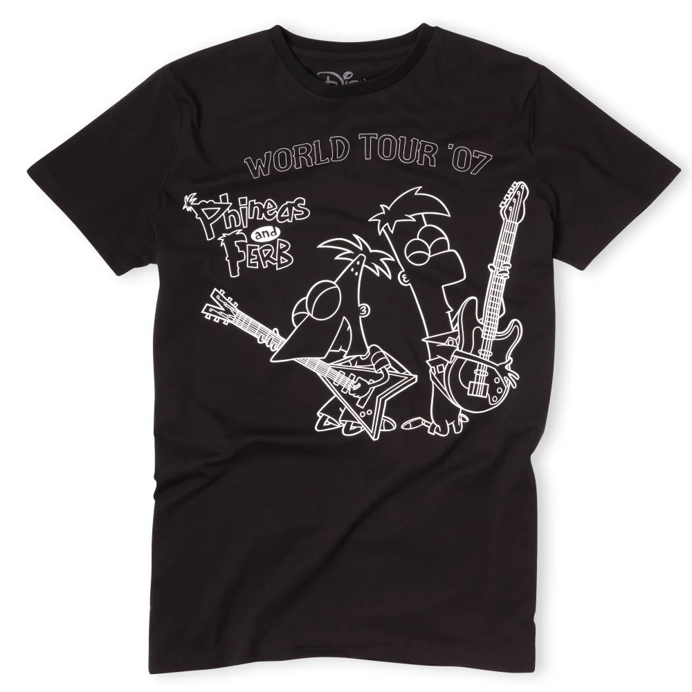 Cakeworthy Phineas And Ferb World Tour T-Shirt - S Image 1
