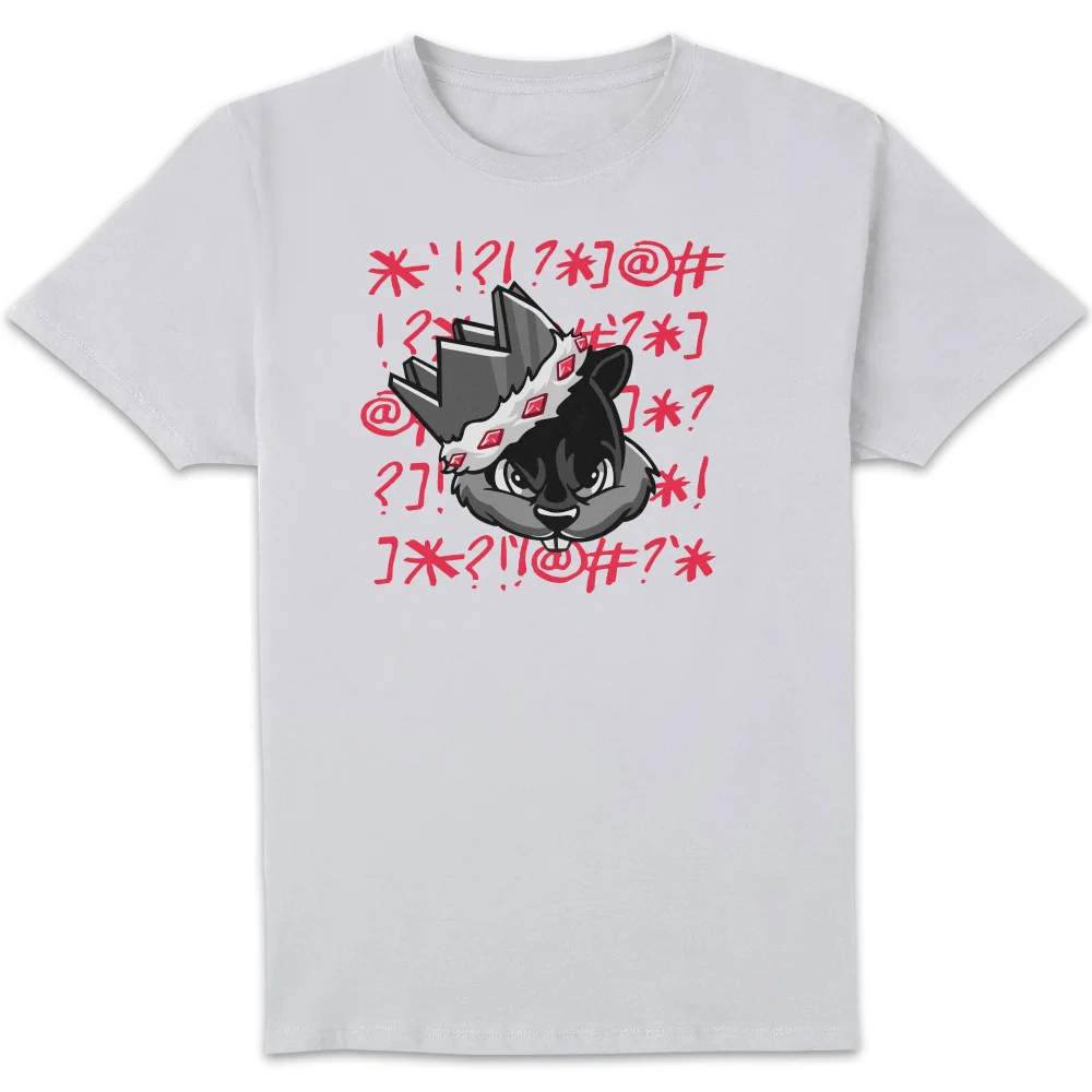 Conker Red Graffiti Unisex T-Shirt - White - S - White Image 1