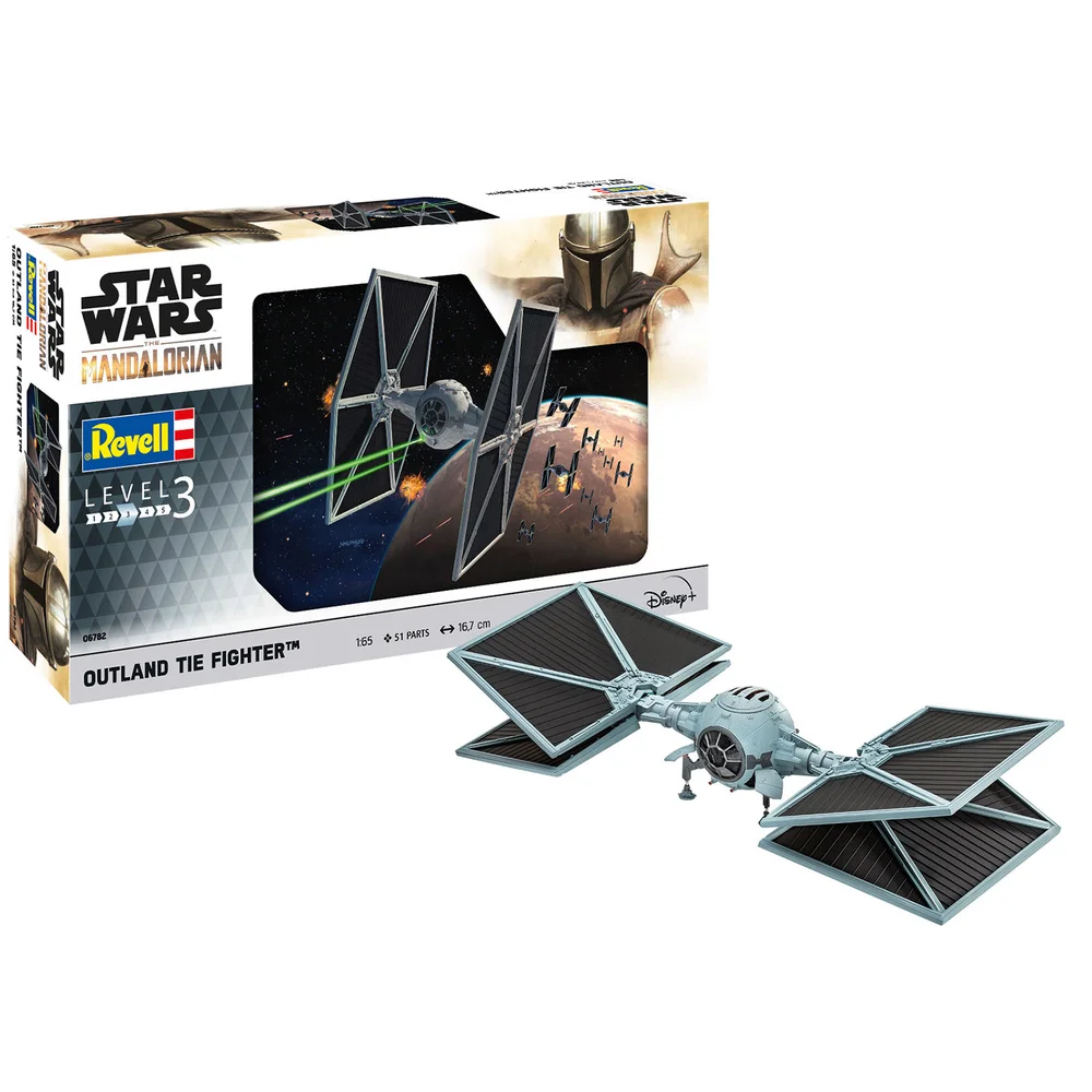 Revell Star Wars Outland Tie Fighter (The Mandalorian) Plastic Buildable Model 1:65 Scale Image 1