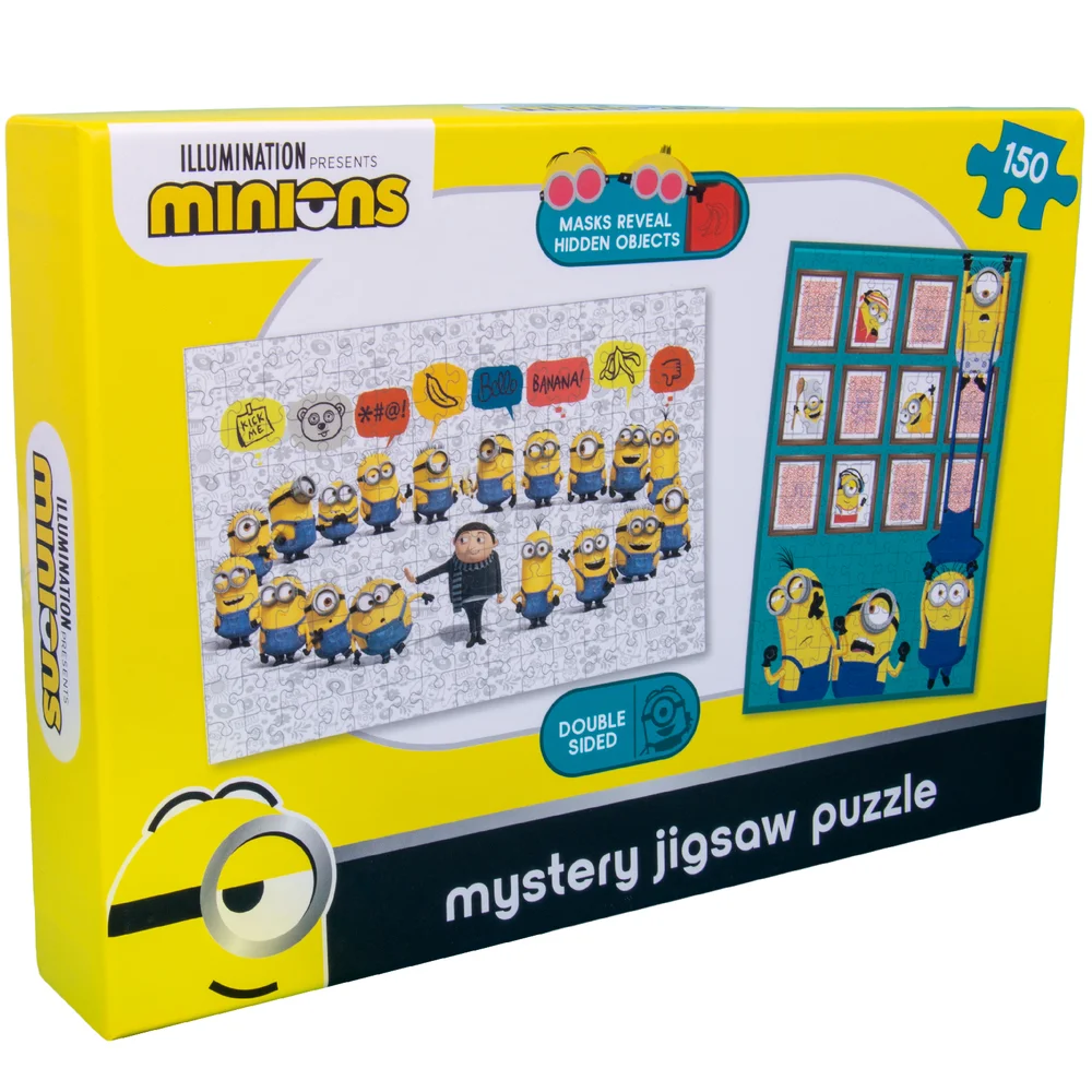 Minions Double Sided Mystery Jigsaw Puzzle 100pcs Image 1