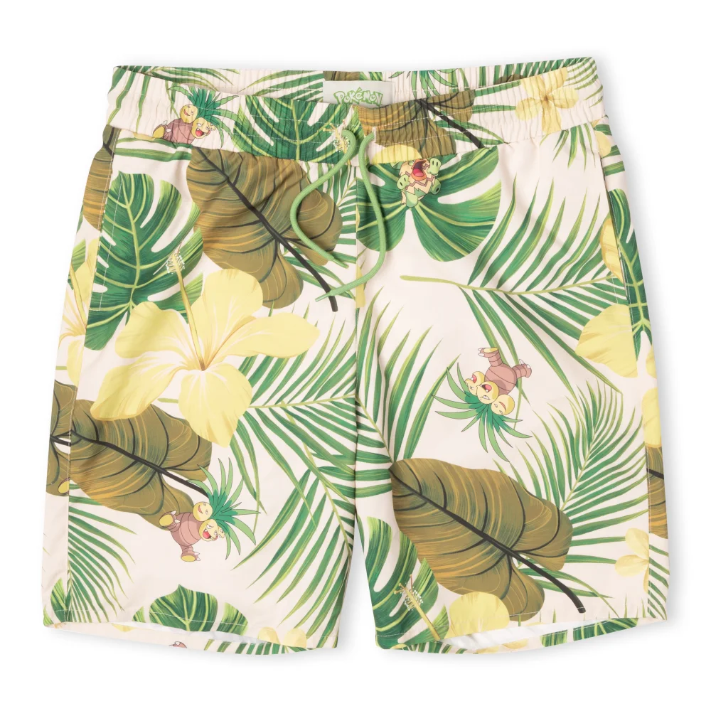 Pokémon Exeggutor Tropical Swim Shorts - Cream - XS Image 1