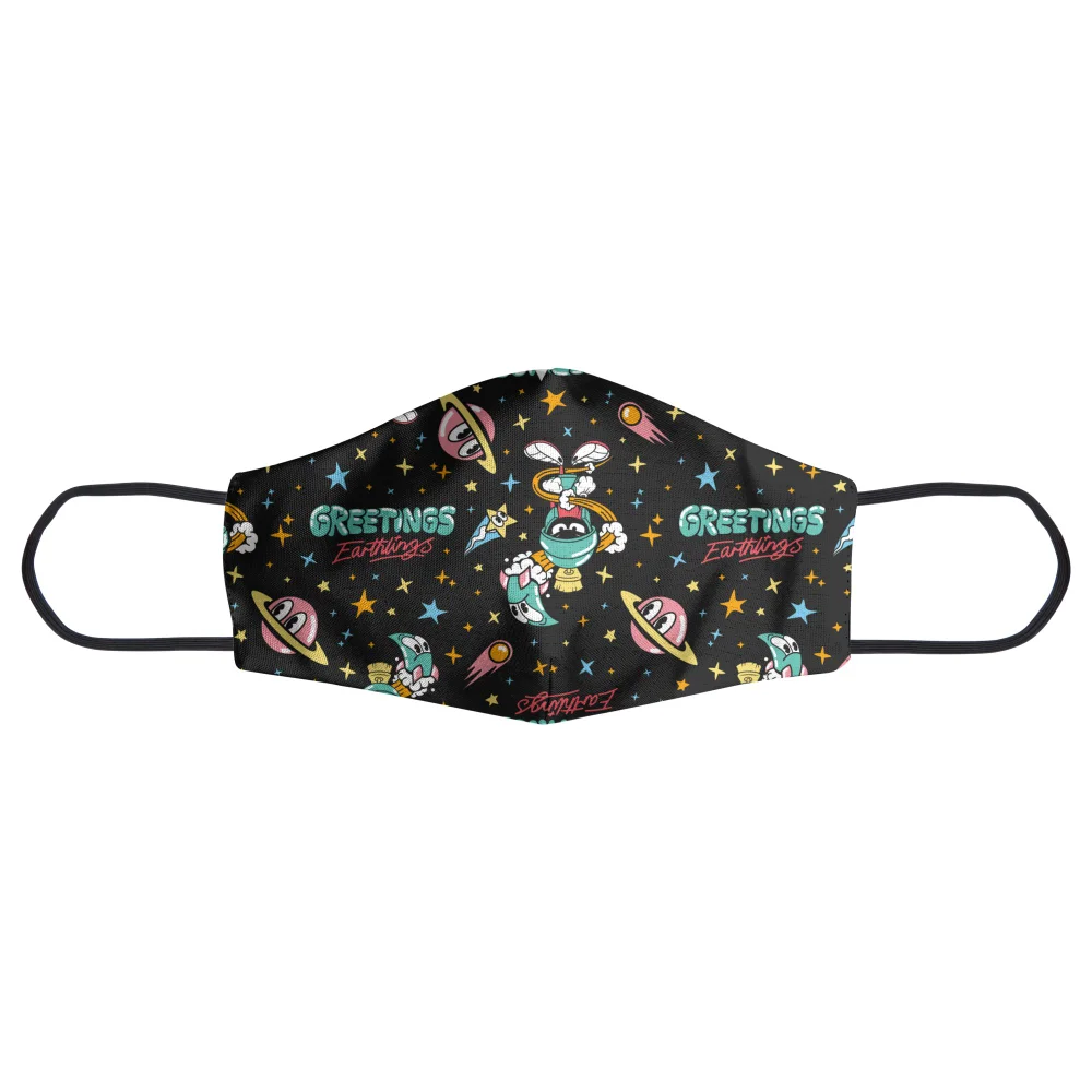 Looney Tunes Greetings Earthling Face Mask - S Image 1